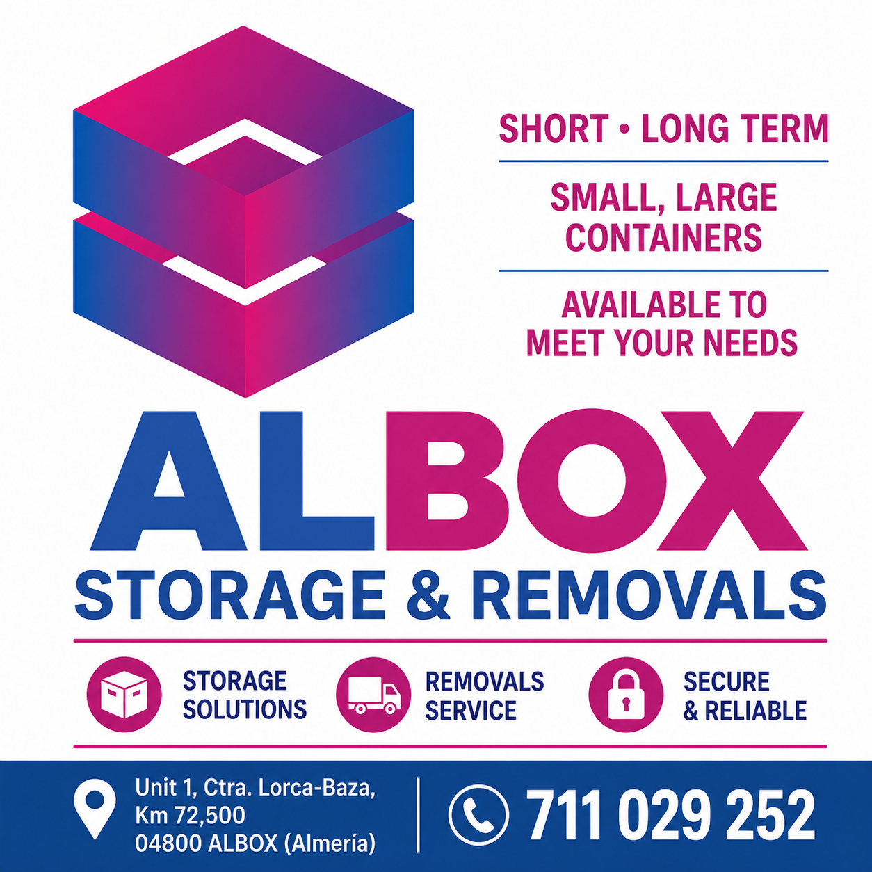 Albox Storage and Removal